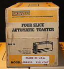 Vintage Black Angus Model 684822 4 Slice Automatic Toaster Brand New Nos 220v