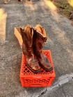 Durango 80064 Brown Leather Western Cowboy Boots Men   s Us 14 D Rare 90s