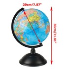 Blue World Globe Earth Map Rotating 20cm Led Geography Ocean Classroom Learn Toy
