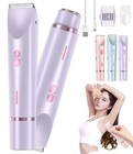 2 In 1 Dual Head Electric Lady Shaver Razor For Women Private Area Waterproof 