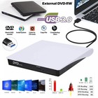 Slim External Cd Dvd Drive Usb 3 0 Disc Player Burner Writer For Laptop Pc Mac