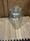 Vintage Glass Apothecary Candy Store Drugstore Jar Ground Lid And Neck 12    Tall