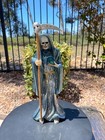 Santa Muerte Blessed Color Green Size 13 - Handmade - Handcrafted Bendesida