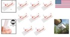 8 Pack Toll Pass Adhesive Mounts - Strong Dual Lock Fasteners For Ez Pass   More