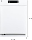 24  Built-in Stainless Steel Tub Dishwasher With Smartwash  Smart Dry  And Mores