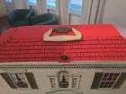 Vtg Ideal Petite Princess Dollhouse Vinyl Fold-out Case Mcm 1960s W  Furniture 