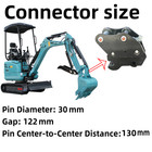 New Quick Hitch For 2 5 Ton Mini Excavator  30mm Pin Quick Coupler Attachment
