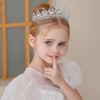 Children s Princess Crown Crystal Tiara Girls Hair Accessories High-end