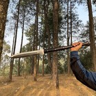 Custom Handmade Carbon Steel Blade Survival Spear Sword   Hunting Spear Camping