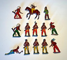 Lot Of 13 Vintage Toy Indian native American  Lead  Figures