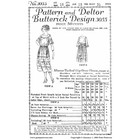 Past Patterns 3055 - Mid 1920s Tucked Slip-over Dress Sewing Pattern Bust 35 