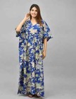 Indian Vintage 100  Cotton Long Beach Maxi Kaftan Dress One Size Caftan Kimono