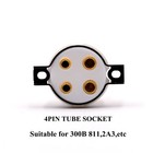 4pin 5pin 6pin 7pin 8pin 9pin Ptfe Vacuum Tube Socket For Hifi Audio Diy