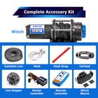 Weisen 4500lb 12v Electric Winch Mount Kit For Honda Pioneer 500 520 2015-2026