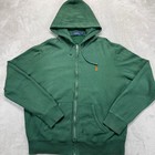 Polo Ralph Lauren Shirt Men s Large Green Full Zip Hoodie Orange Pony Logo