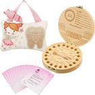 Tooth Fairy Kits Includes 3 9 X 5 9 Inch Cute Tooth Fairy Pillow Wooden Keeps   