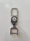 Chrome Metal Keychain W key Ring Clip Car Logo Key Chain For Mercedes 