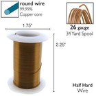 Beadsmith Vintage Bronze 26 Gauge Craft Wire Elements - 34 Yard Spool
