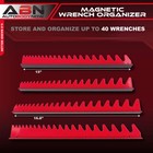 Abn Magnetic Wrench Organizer - 4pc Tool Box Drawer Organizer Tray Wrench Rack