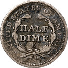 1854-o Seated Liberty Half Dime