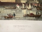 St Petersburg Russia C  1840 19th Century Sala Large Antique Engraved View
