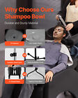 Portable Shampoo Bowl With Drain Hose 2 Buckets Adjustable Height Salon Sink
