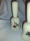 Bells Ceramic Christmas Vintage  1976  1978  1980  1981  1982  Lot Of 5 