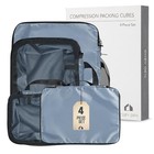 4-piece Compression Packing Cubes Set Luggage Organizers Sturdy Zippers  