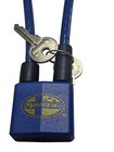 Mossberg Cable Gun Lock W  2 Keys Durable Security Blue
