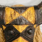 African Mask Tribal Face Bobo Bush Cow Bull Mask Burkina Faso Vtg Wood Wooden