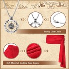 6 Pcs Pirate Costume Accessories Set Hat Eye Patch One Size  Red