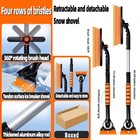 35 4  Snow Brush And Ice Scraper For Car Windshield With 360  rotating 2 In 1