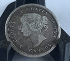 1858 Canada Silver Five Cents  5c  Victoria  Km  2  First Year 