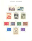Luxembourg 1952 1956 -collection 65 St Cv     374 --used -luxe 