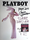 Claire Sinclair Signed 11x14 Photo 2011 Playboy Play Mate  pmoy 2011  Jsa