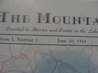 Vintage Paper  The Mountaineer Vol 1  1  June 30  1964  I Show All Pages Nh