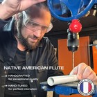 Native American Flute By Instruments By Bras With Interchangeable Mouthpiece    