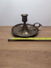 Vintage Antique Brass Chamber Stick Candle Holder