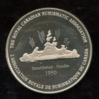 2021 Rcna 1st Virtual Convention Cuni Medal Royal Canadian Numismatic Assoc 