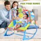 Seat Infant With Rocker Blue Removable Bouncer Vibrations Toddler To   Baby And