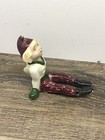 Vintage Ceramic Sitting Elf Pixie Figurine Blonde