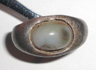 Ancient Silver Ring With White Stone Roman Empire 27 Bc-476 Ad 