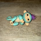Wowwee Fingerlings Interactive Baby Monkey Turquoise With Purple Hair