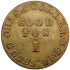  1870 s  Newark Nj-nw Unlisted Chas Mockler Merchant Token Rare