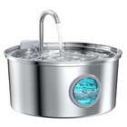 Pet Water Fountain 3 2l Automatic Cat Dog Drinking Water Bowl Stainless Steel