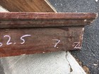  C1890 Victorian Oak Window Door Header Pediment Crown Molding 65  X 7  X 2 