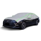 Half Car Cover Sedan With Green Reflective Strip  Hail Sedan see Size Table 
