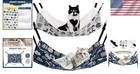 Dual-sided Pet Hammock Bed - Adjustable For Cats  Rabbits   Small Animals 2-pack