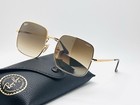 Ray-ban Rb1971 Square 1971 54mm Metal Unisex Sunglasses - Brown Gradient Lens
