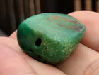Antique Large Tibetan Turquoise Bead - Beautiful Worn Patina  - Approx  12 Gram